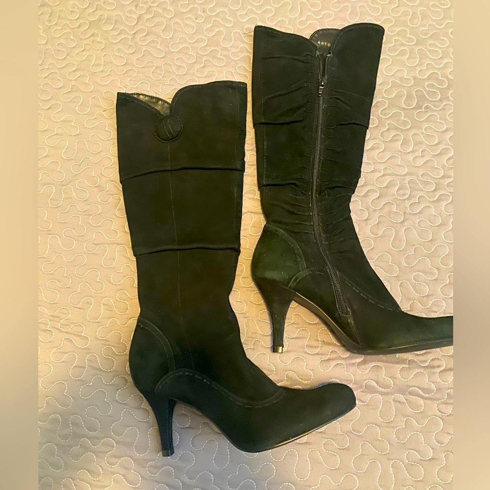 Black Knee High Boots